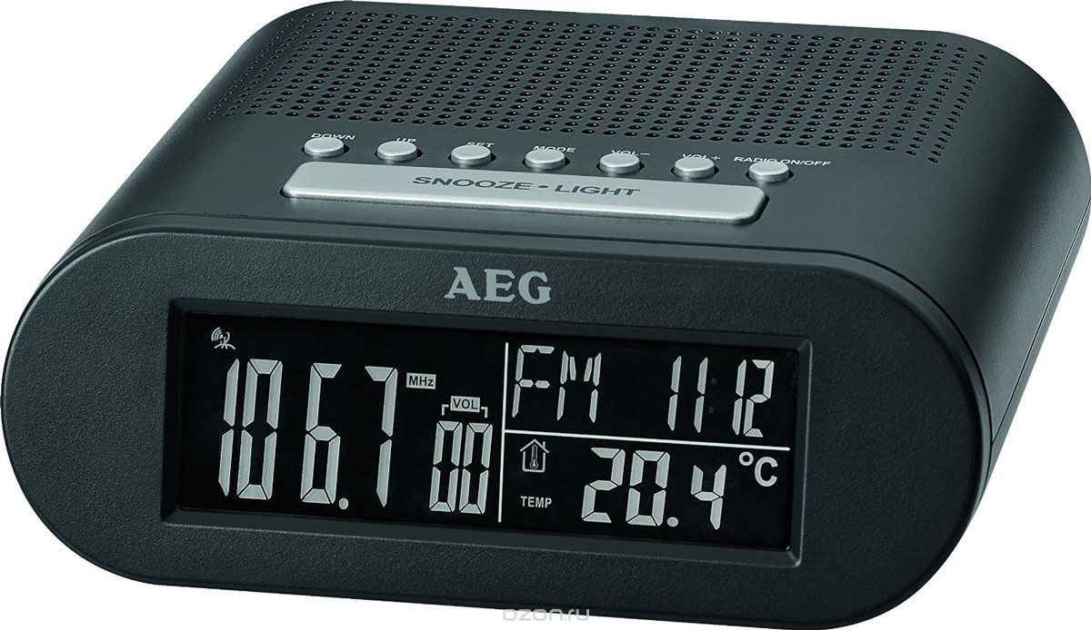 AEG MRC 4145 F, Black радиочасы