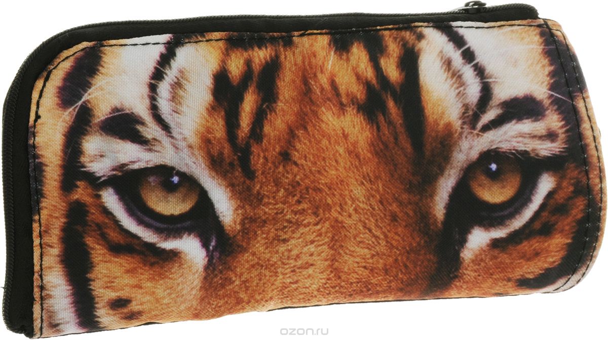 "HD" Пенал Trend Line на молнии-Tigers-