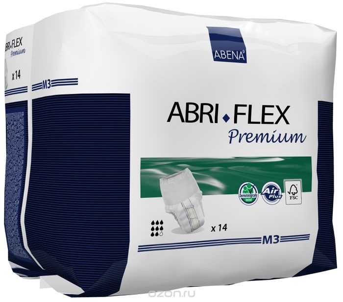 Abena Подгузники-трусики для взрослых Abri-Flex М3 ночные 14 шт