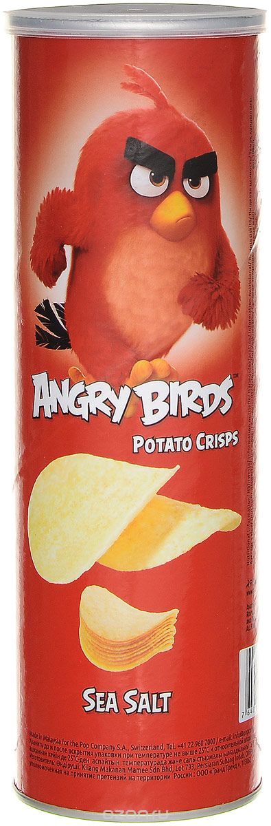 Angry Birds чипсы с морской солью, 160 г