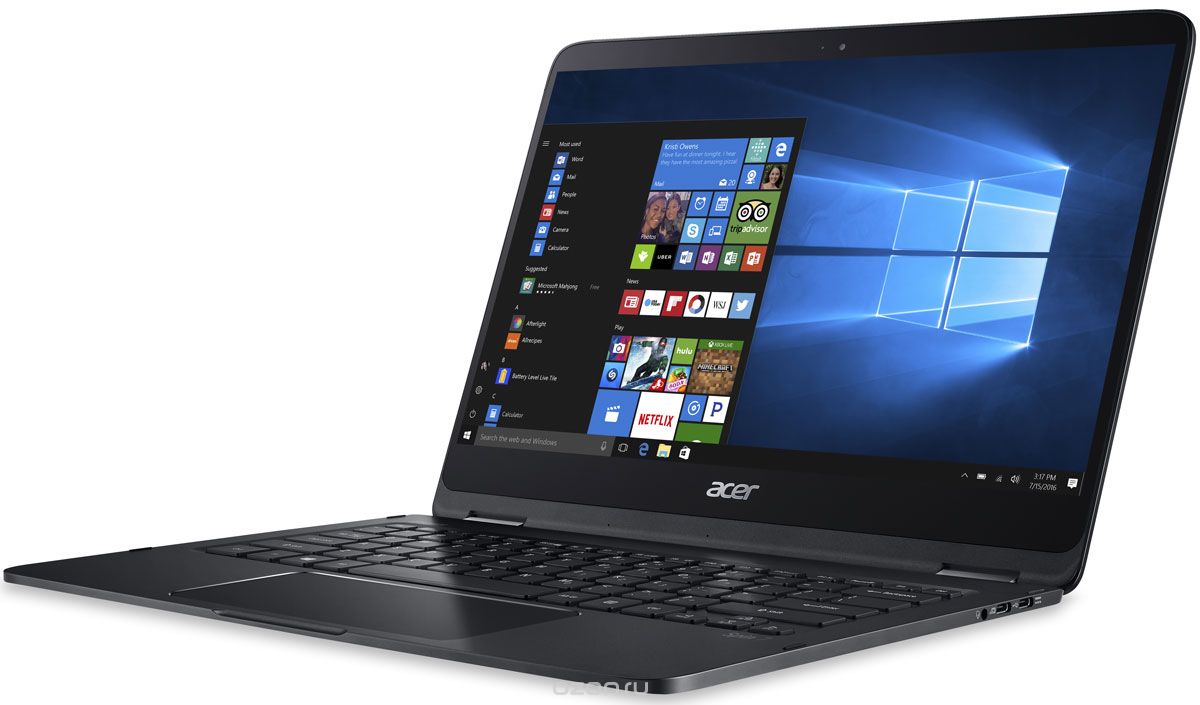 Acer Spin 7 SP714-51-M50P, Black