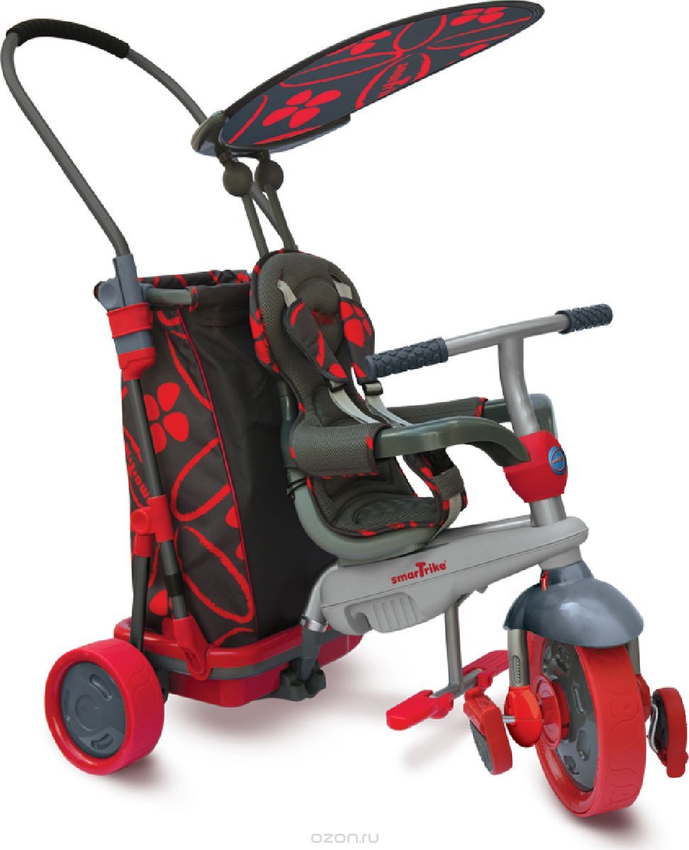 Smart Trike Велосипед трехколесный Smart & Go цвет красный черный