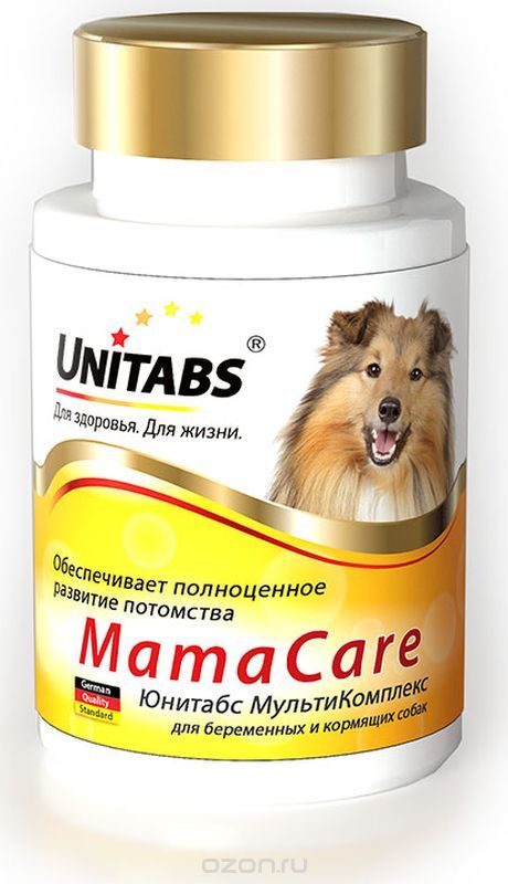 Витамины Unitabs "МамаCare", для беременных собак, 100 таблеток
