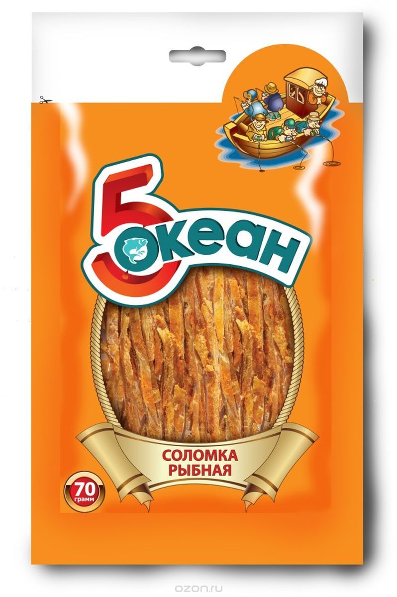 5 Океан соломка рыбная, 70 г