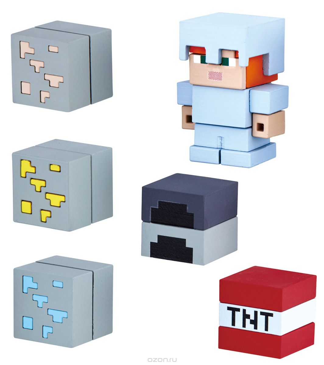 Bandai Фигурка Minecraft Mine-Cade Adv Pack Alex W 4,1 см
