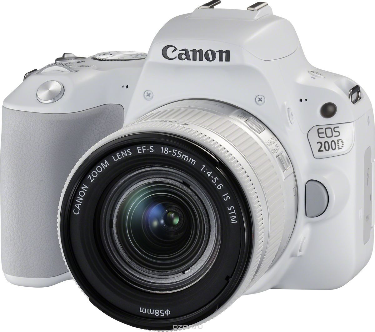 Canon EOS 200D Kit 18-55 IS STM, White цифровая зеркальная фотокамера