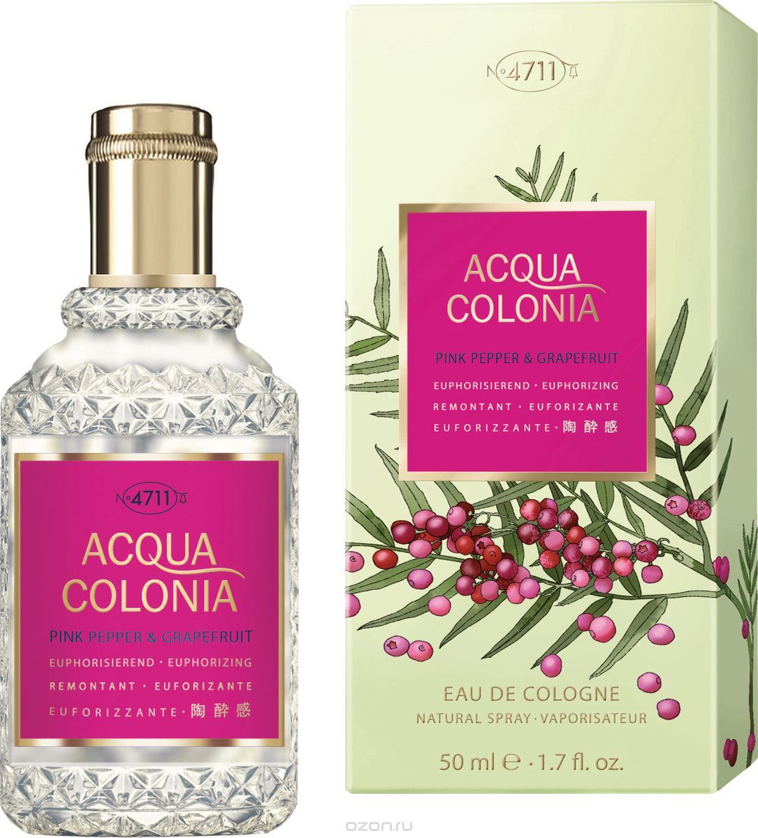 4711 Acqua Colonia Euphorizing Pink Pepper & Grapefruit Одеколон, 50 мл