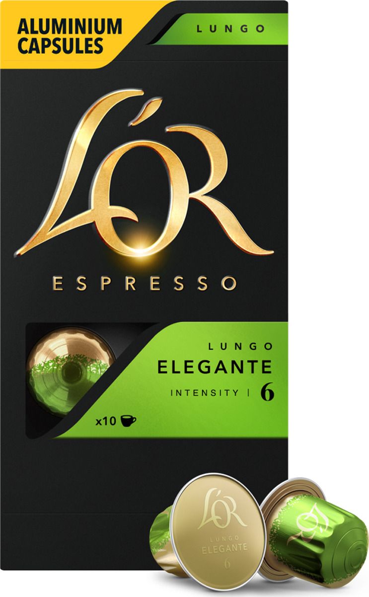    L'OR Espresso Lungo Elegante, 10 