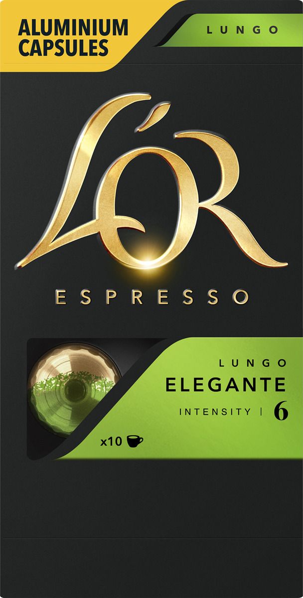    L'OR Espresso Lungo Elegante, 10 